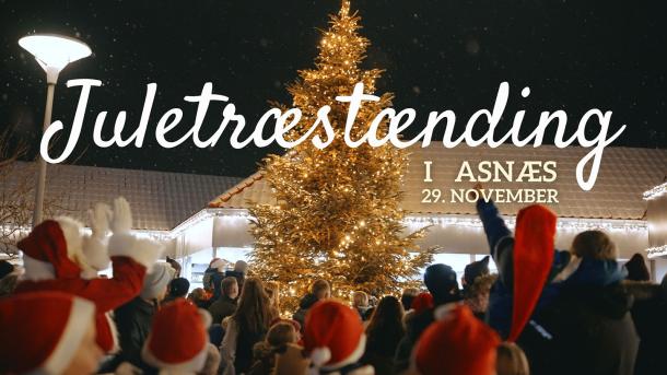 Juletræet tændes | Asnæs Centret | 2024 | Odsherred | Sjælland
