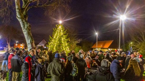 Juletræet tændes i Rørvig | 2025 | Odsherred | Sjælland | Danmark