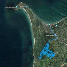 Ruten | Kortvisning | Geopark MTB Grand Prix | 2023 | Mountainbike-løb i Odsherred | Sjælland | Danmark